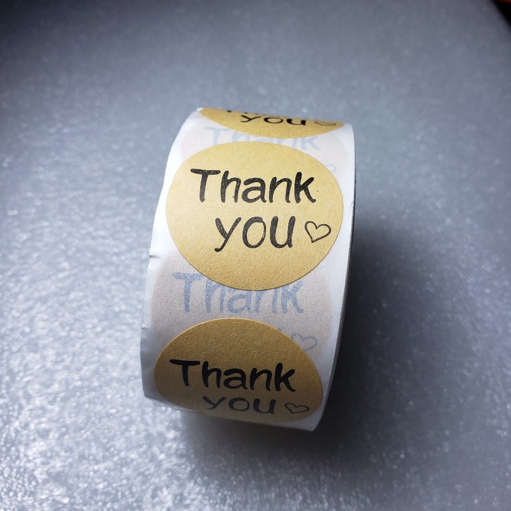 100 pieces Thank you Stickers